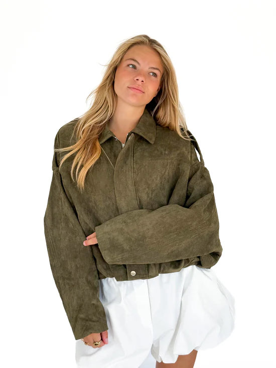 Norvella - HazelBloom Wildlederjacke