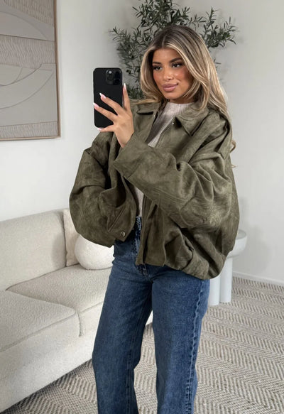 Norvella - HazelBloom Wildlederjacke