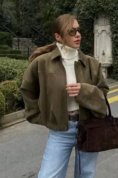 HazelBloom Wildlederjacke