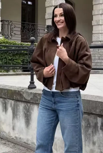 HazelBloom Wildlederjacke